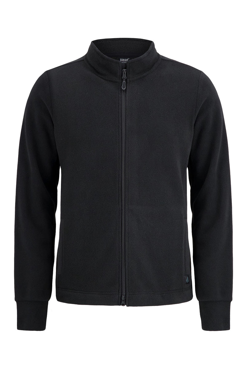 Heat Holders Men's Original Thermal Fleece Zip Jacket Black