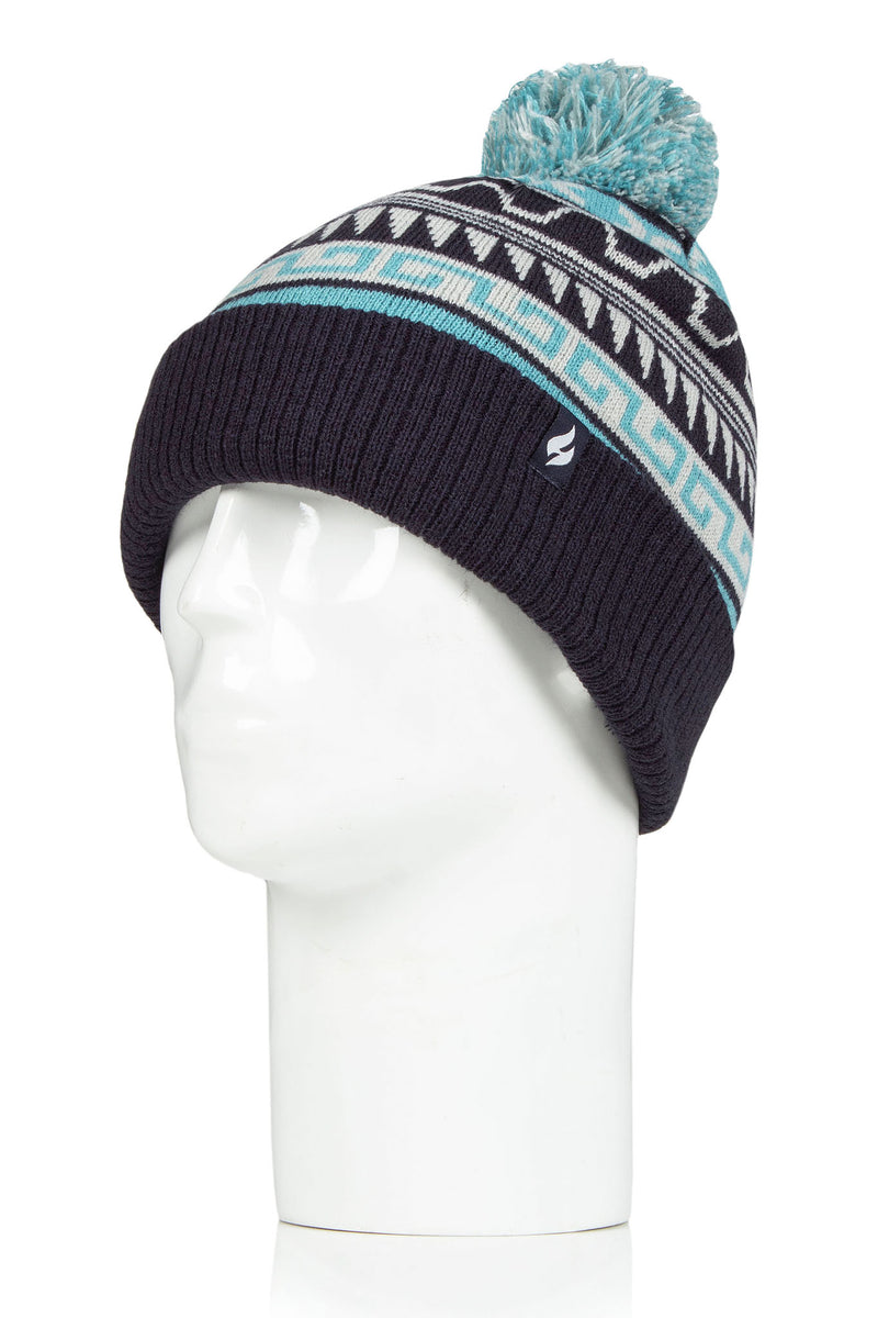 Heat Holders Men's Sawyer Snowsports Thermal Hat Navy/Teal