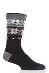 Heat Holders Men's Svenson Lite Fairisle Thermal Crew Sock Black #color_black