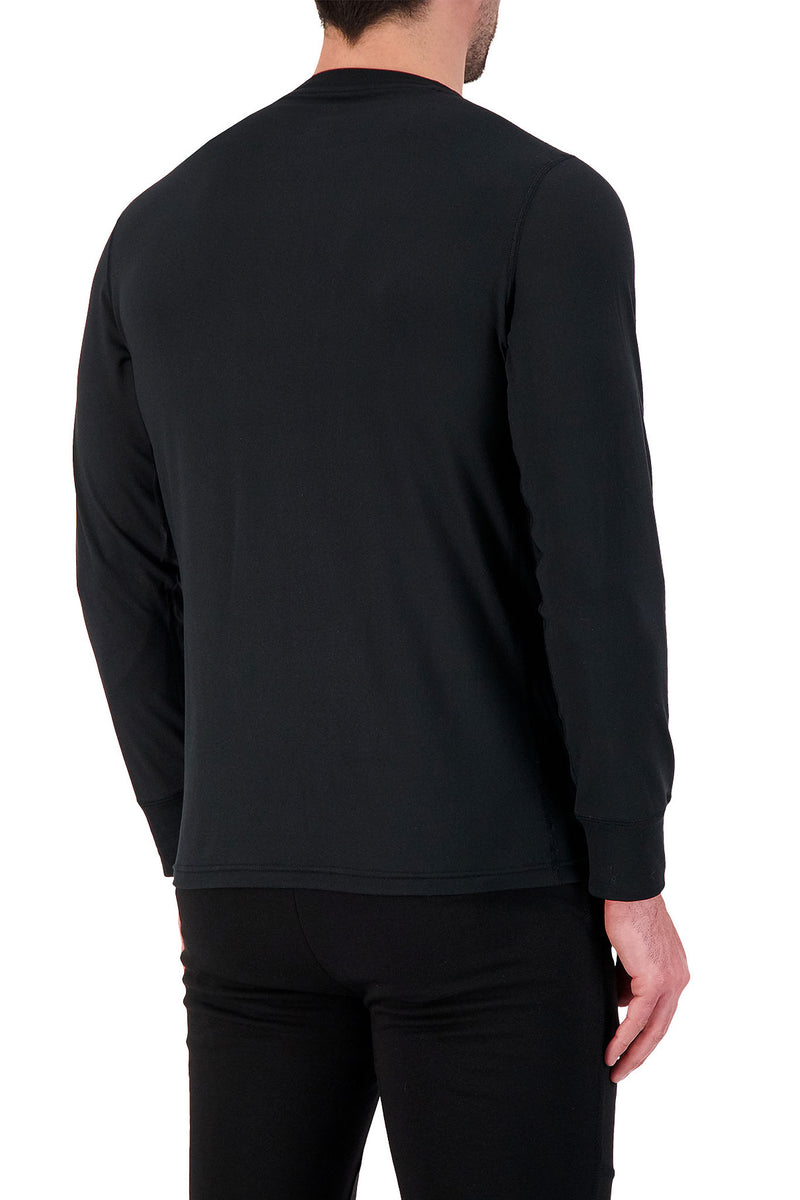 Heat Holders Men's ULTRA LITE Long Sleeve T-Shirt Black - Rear Side