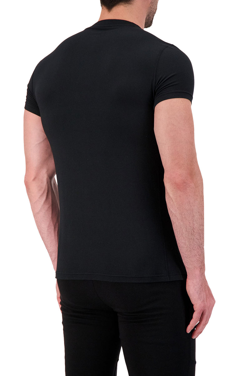 Heat Holders Men's ULTRA LITE Short Sleeve T-Shirt Black - Rear Side