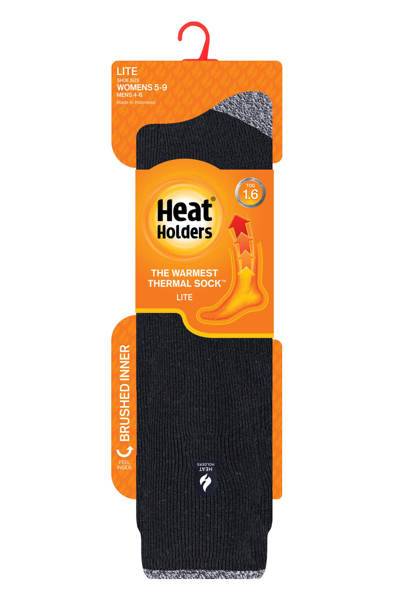Heat Holders Women's Calla Lite Twist Long Thermal Sock Black - Pack