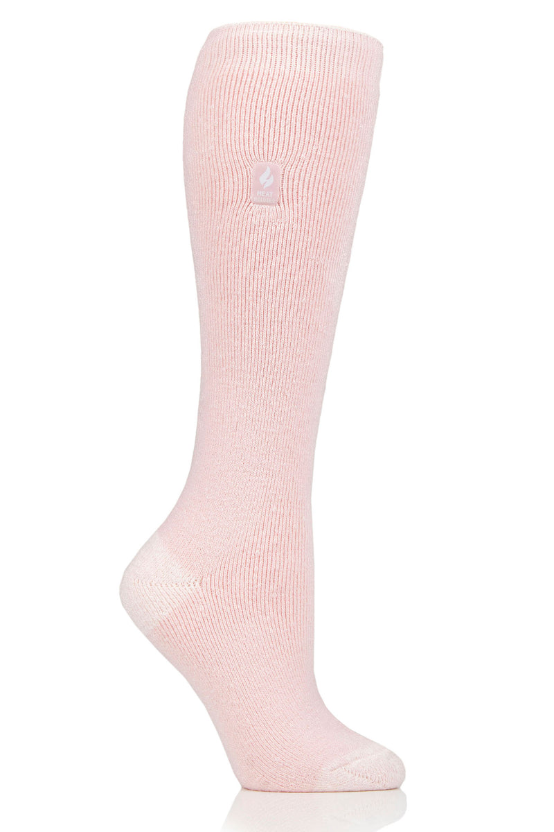 Heat Holders Women's Calla Lite Twist Long Thermal Sock Light Pink