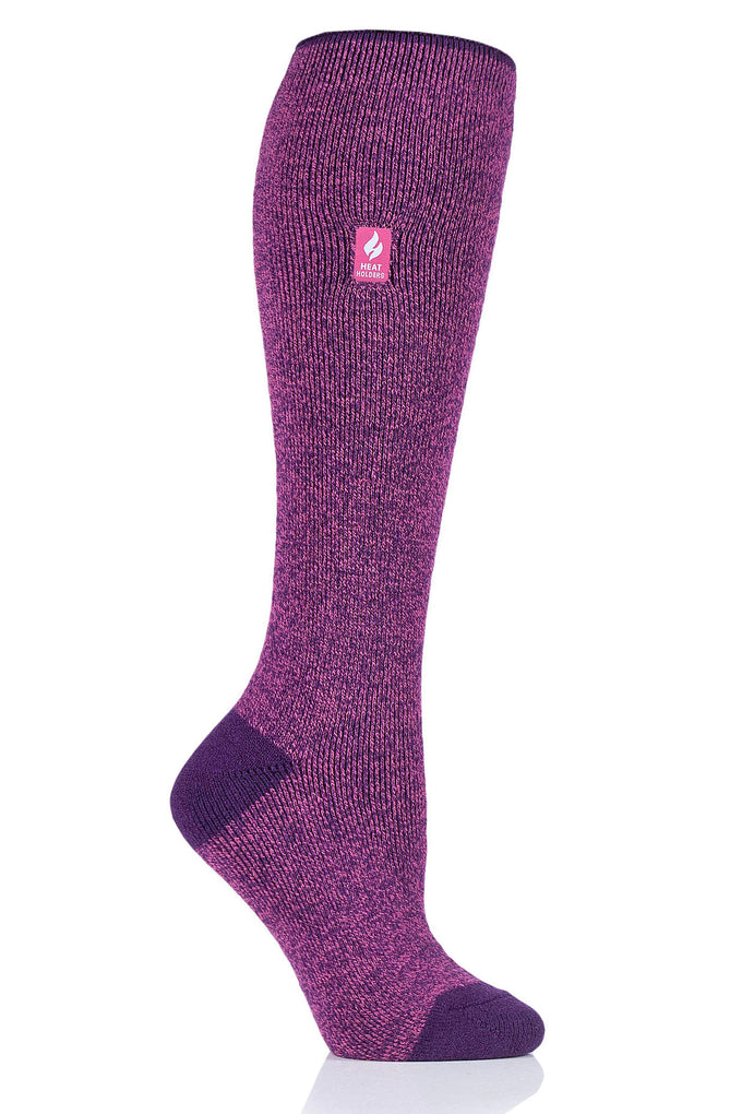 Heat Holders Women's Calla Lite Twist Long Thermal Sock Pink/Purple #color_pink/purple