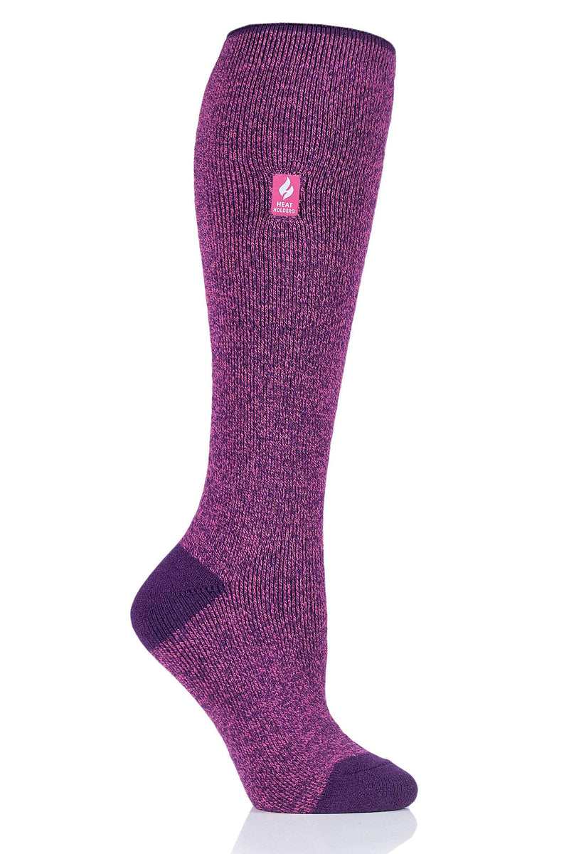 Heat Holders Women's Calla Lite Twist Long Thermal Sock Pink/Purple