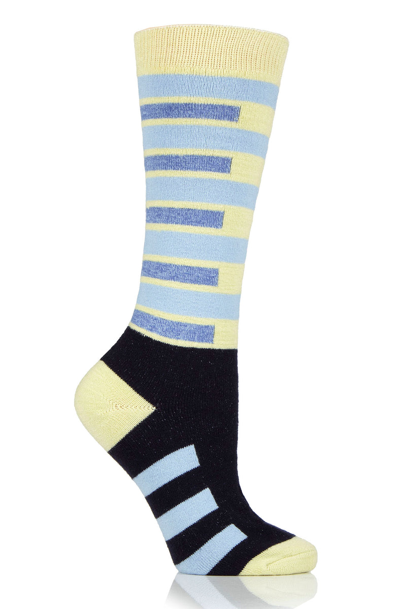 Heat Holders Women's Camille Snowsports Long Thermal Sock Lime/Navy