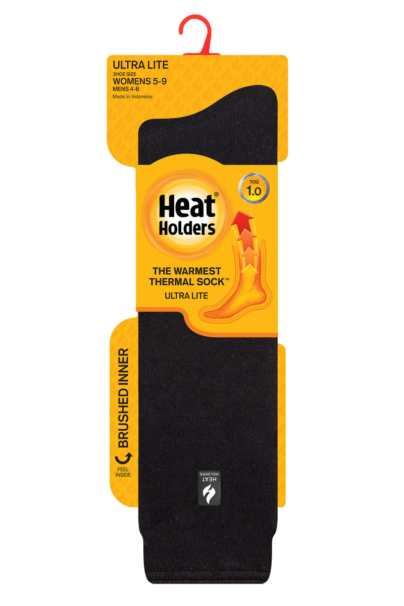 Heat Holders Women's Holly ULTRA LITE Solid Long Black - Pack