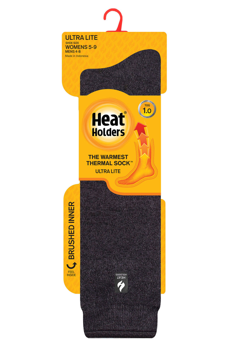 Heat Holders Women's Holly ULTRA LITE Twist Long Charcoal - Pack