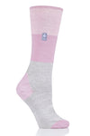 Heat Holders Women's Janica Block Snowsports Long Sock Dusty Pink #color_dusty pink