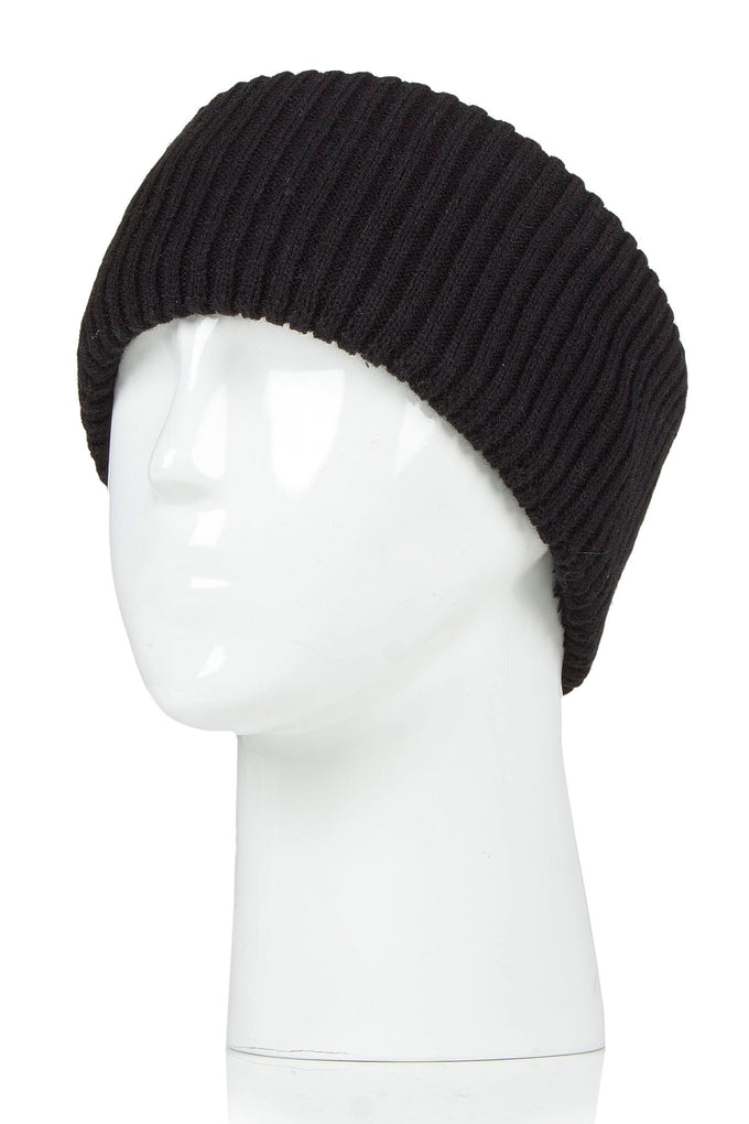 Heat Holders Womens Jordan Ribbed Headband Black #color_black