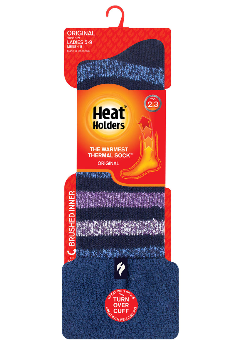 Heat Holders Women's Maria Cosy Cuff Boot Sock Navy - Pack
