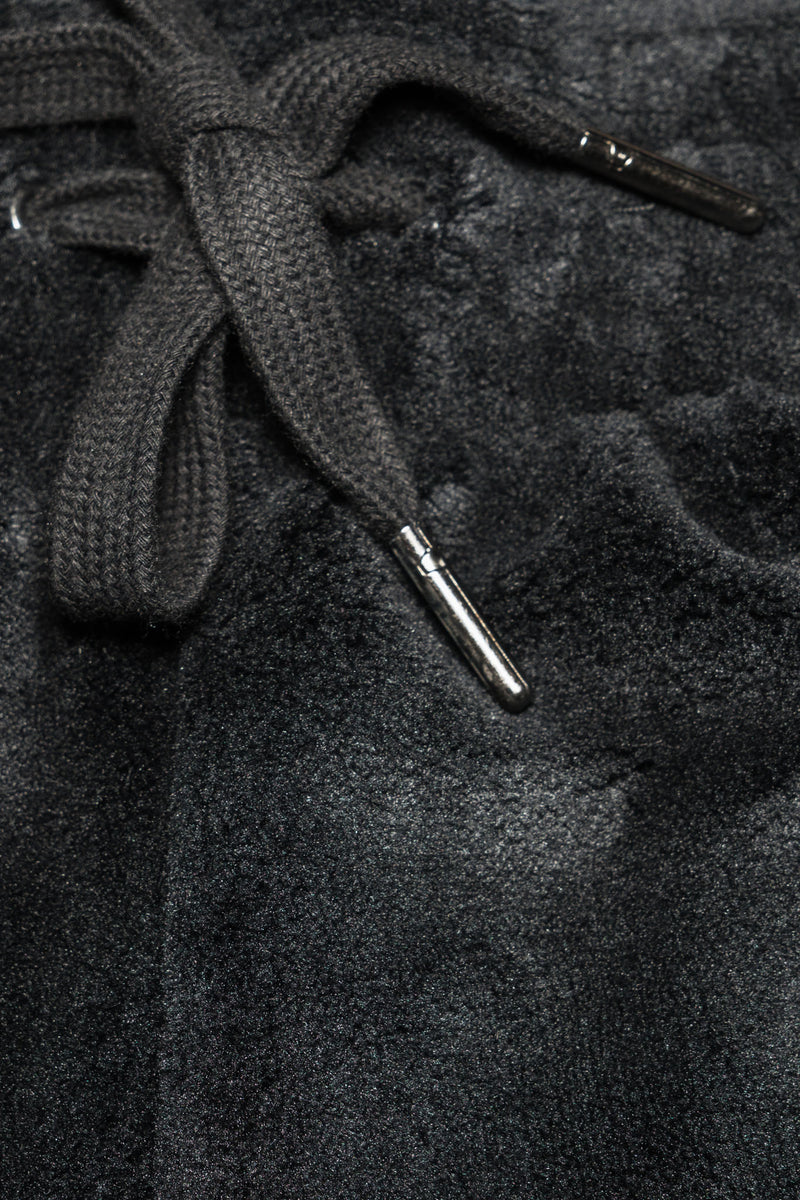 Heat Holders Women's Plush Lounge Fleece Pant Black - Tie Detail