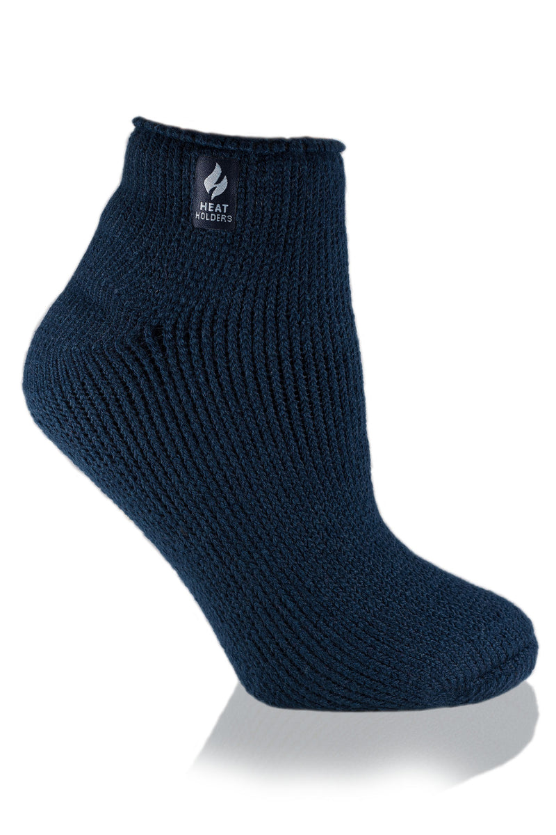 Heat Holders Women's Solid Thermal Ankle Sock Navy