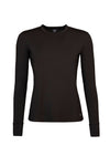 Heat Holders Women's ULTRA LITE Long Sleeve T-Shirt Black #color_black
