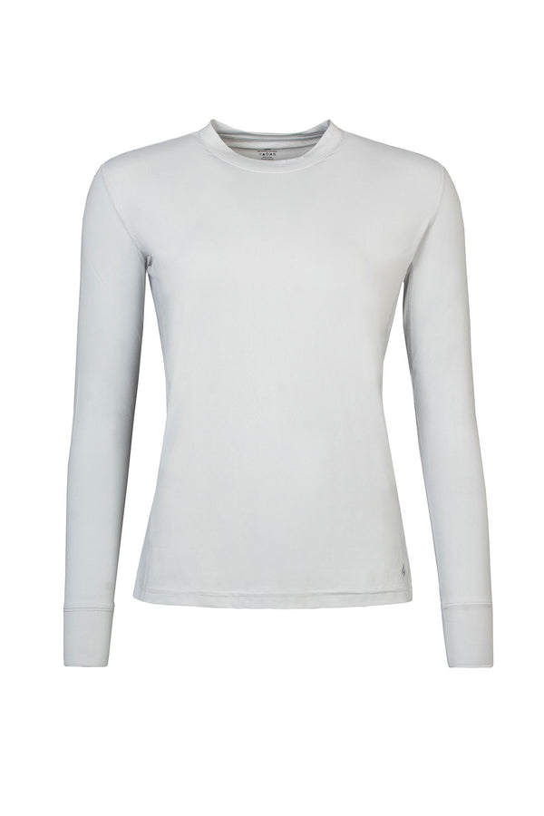 Heat Holders Women's ULTRA LITE Long Sleeve T-Shirt Silver Grey #color_silver grey