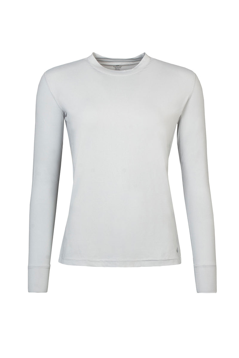 Heat Holders Women's ULTRA LITE Long Sleeve T-Shirt Silver Grey