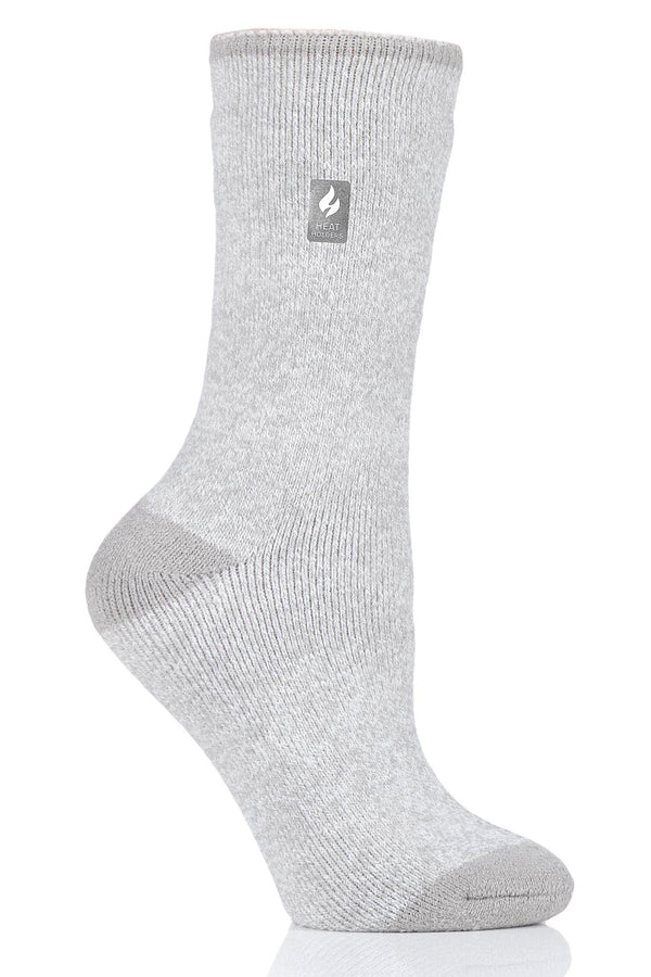 Heat Holders Women's Viola Lite Twist Thermal Crew Sock Light Grey #color_light grey