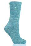 Heat Holders Women's Wendy Original Four-Color Twist Thermal Crew Sock Teal #color_teal