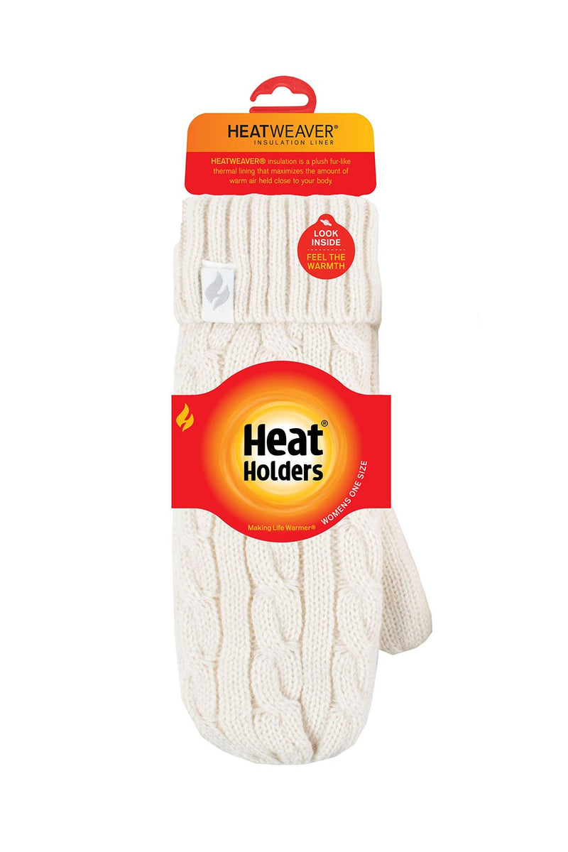 Heat Holders Women's Jackie Cable Knit Thermal Mittens - Packaging