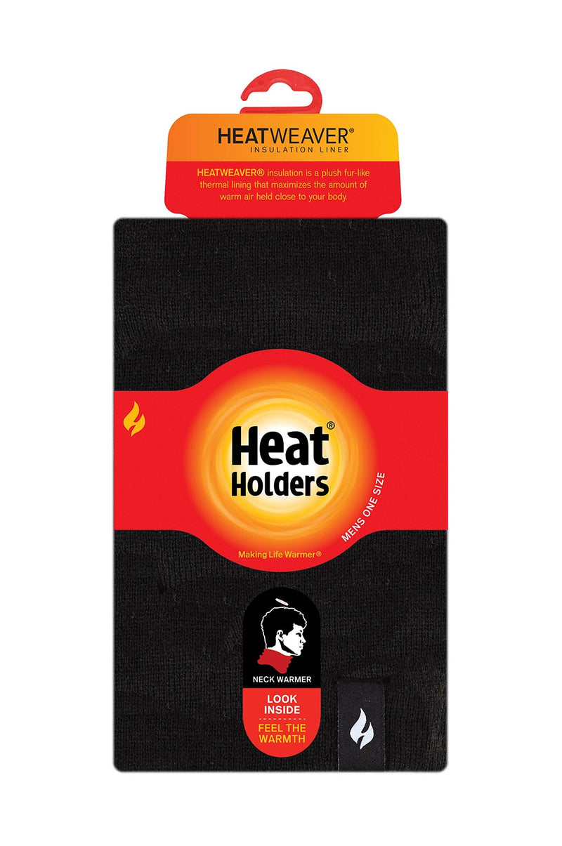 Heat Holders Men's Nicholas Thermal Neckwarmer Black - Packaging
