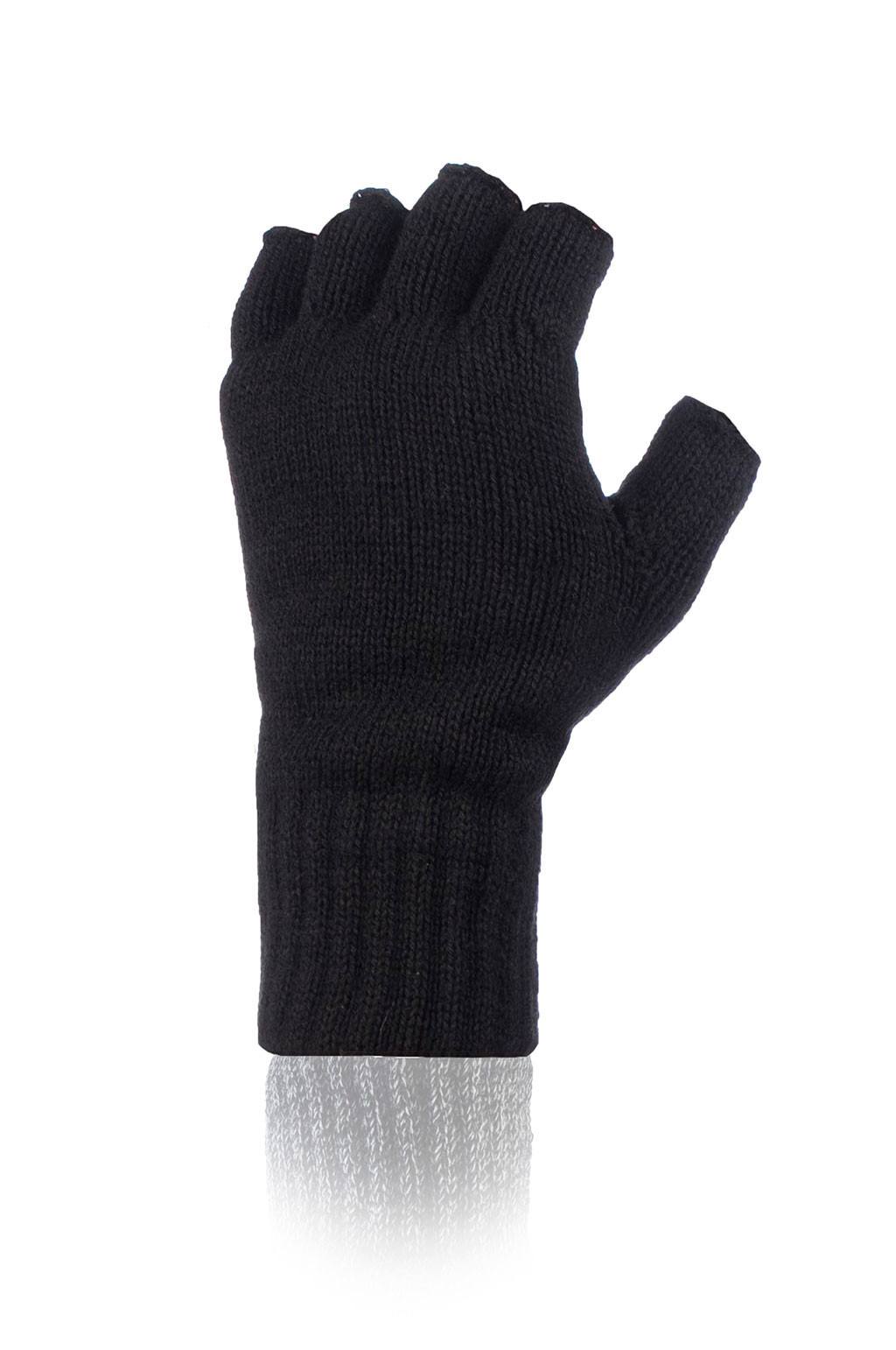 Men's Fingerless Gloves Navy / One Size