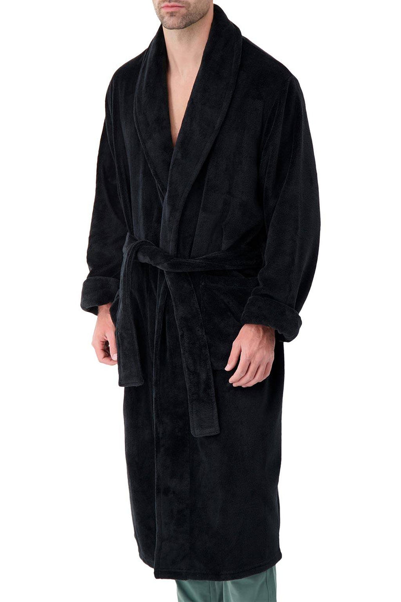 Buy FashGudim Mens Full Length Big and Tall Bathrobe Plush Long Robe Warm  Shawl Collar Kimono Bathrobe Flannel Fleece Spa Robes, Grey,  X-Large-XX-Large Big Tall Online at Low Prices in India -