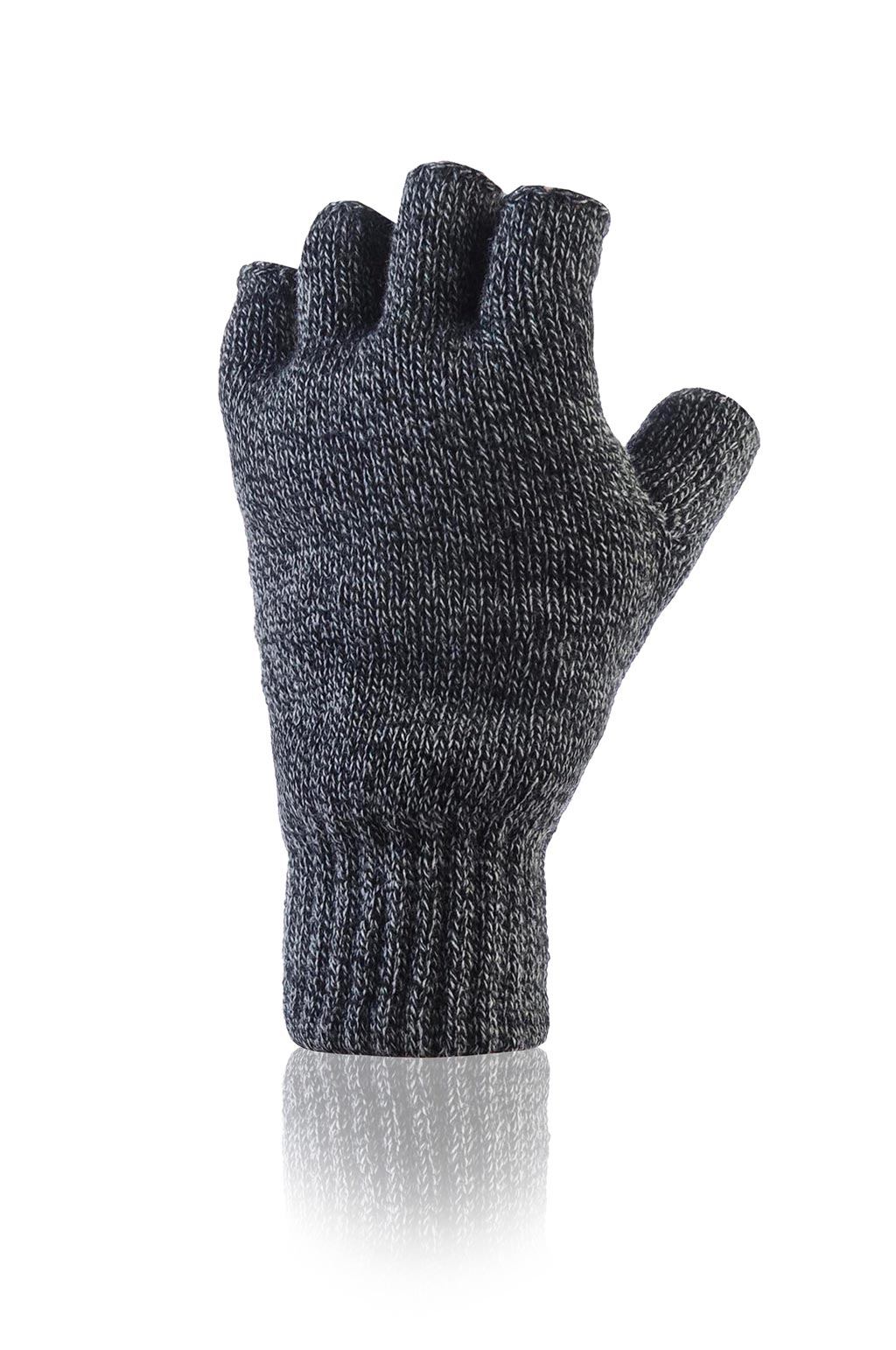 Men's Fingerless Gloves Navy / One Size