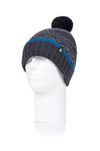 Heat Holders Men's Everest Thermal Pom-Pom Hat Anthracite/Fjord Blue #color_anthracite/fjord blue