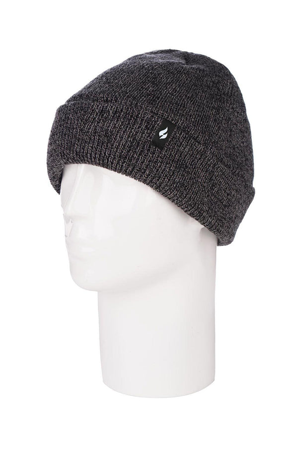 Heat Holders Men's Roll Up Thermal Hat Charcoal #color_charcoal