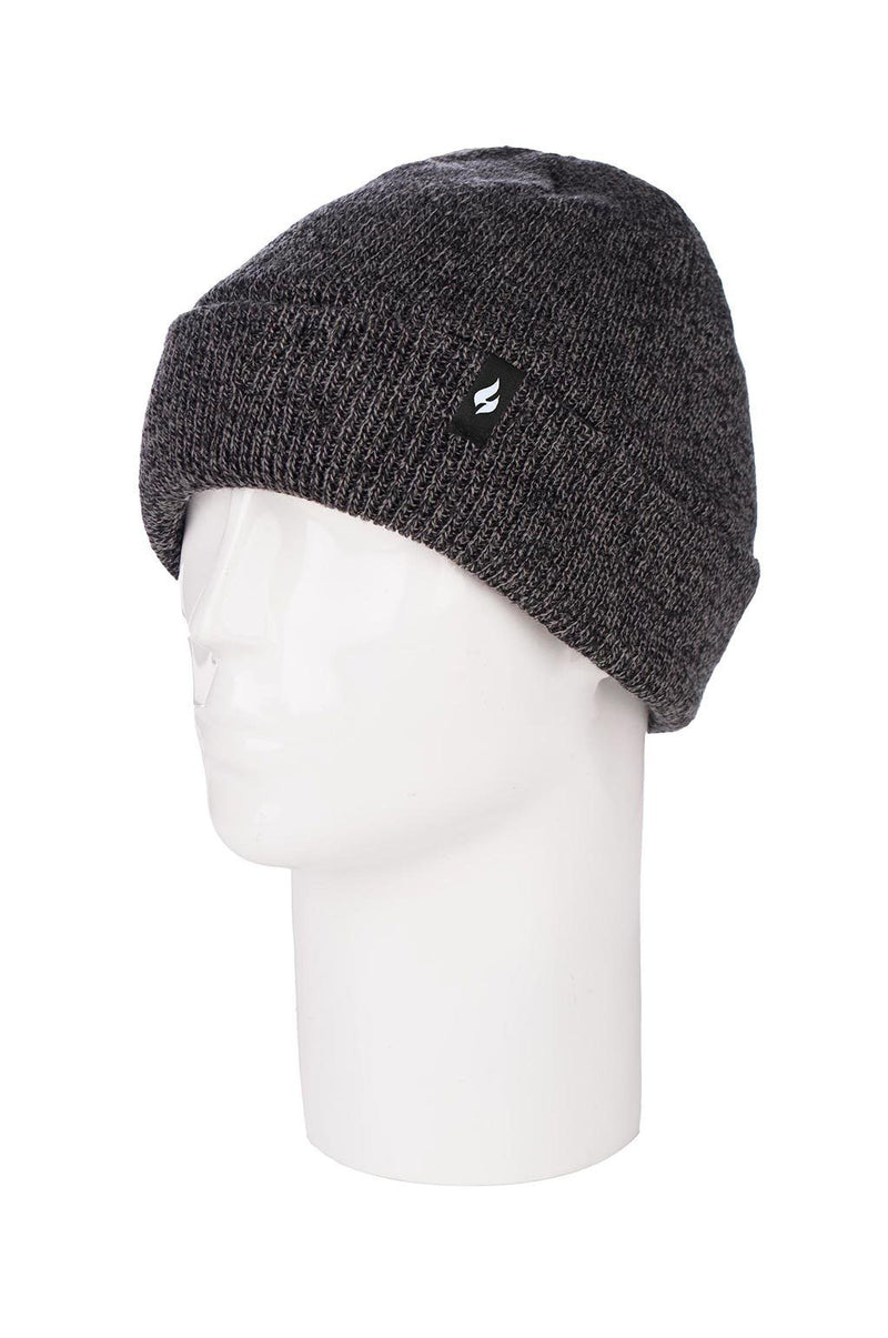 Heat Holders Men's Roll Up Thermal Hat Charcoal
