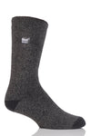 Heat Holders Men's Fieldfare Lite Twist Thermal Crew Sock Charcoal/Grey #color_charcoal/grey