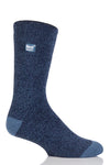 Heat Holders Men's Fieldfare Lite Twist Thermal Crew Sock Denim/Navy #color_denim/navy