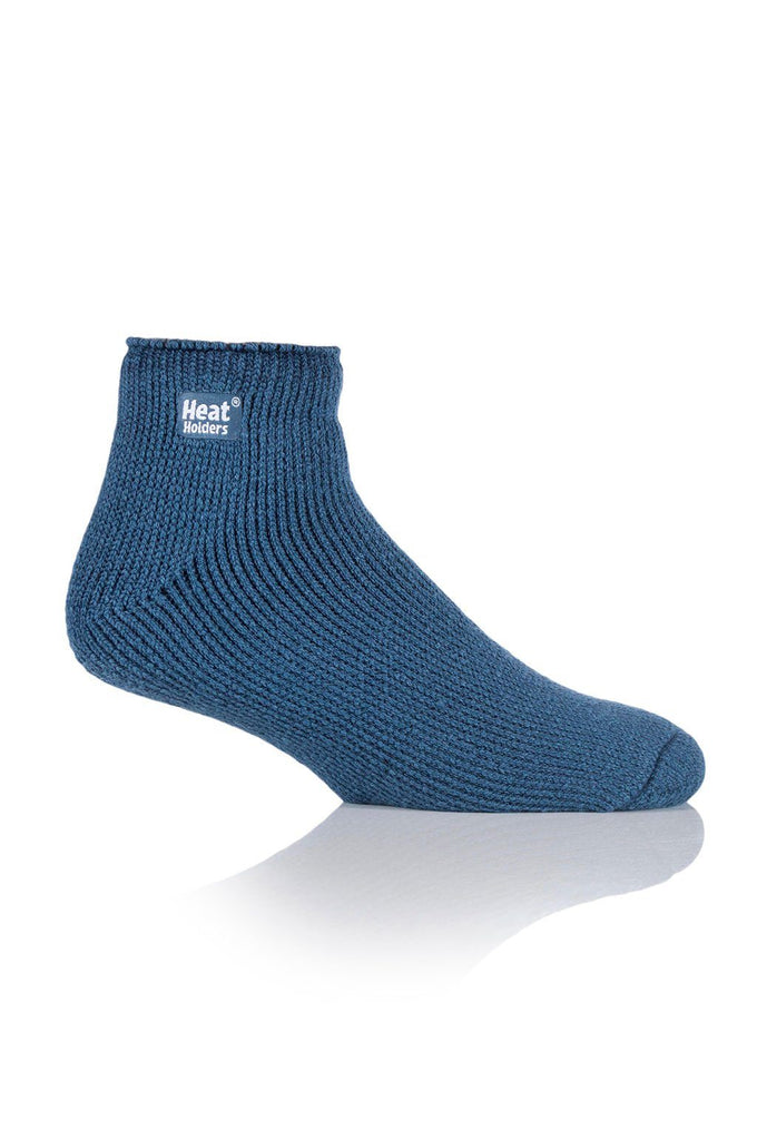 Heat Holders Men's Original Thermal Ankle Sock Solid Denim #color_denim