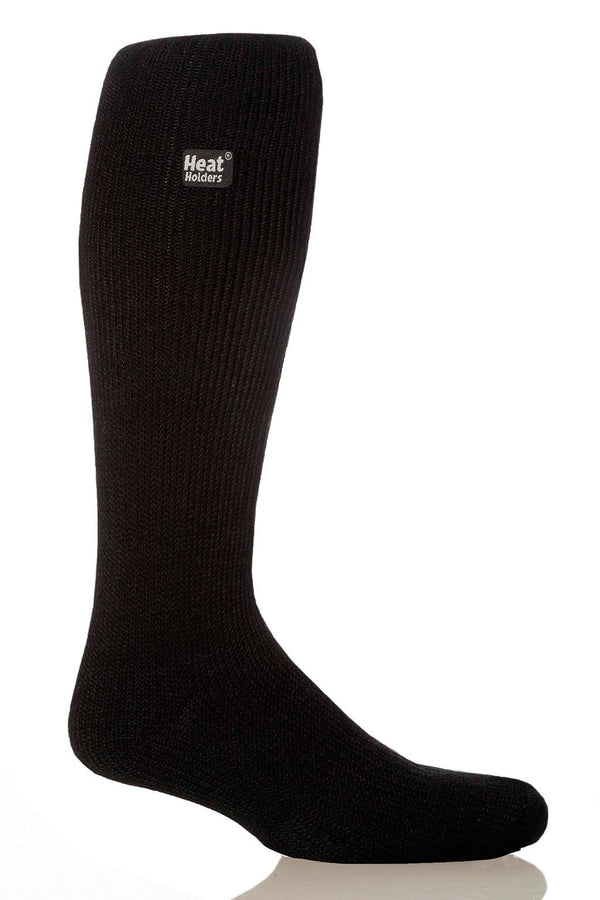 Heat Holders Men's Gabriel Solid Long Thermal Sock Black #color_black