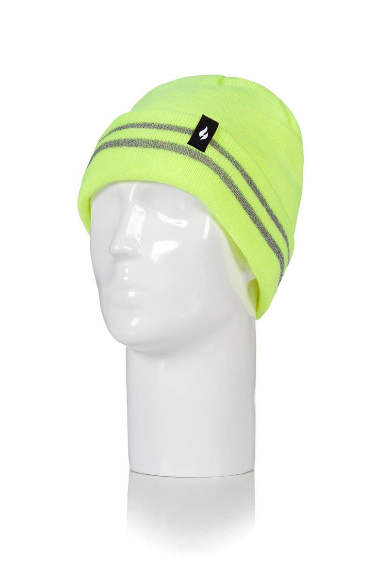 Heat Holders Worxx Men's Roll Up Thermal Hat Bright Yellow