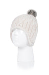Heat Holders Women's Lowther Knitted Thermal Pom-Pom Hat Buttercream #color_buttercream
