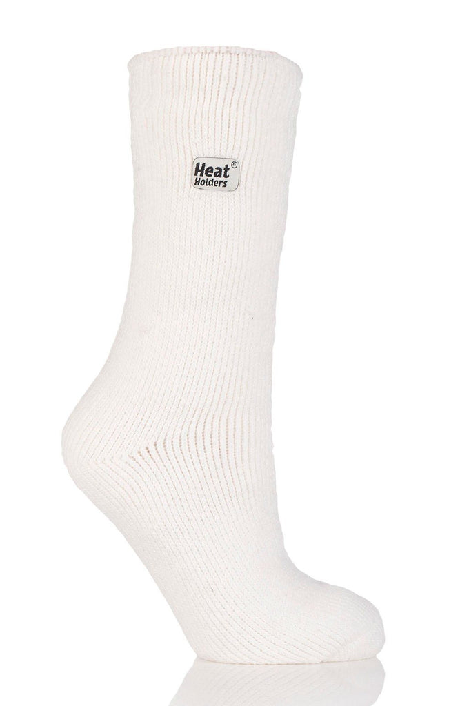 Heat Holders Camellia Women's Original Thermal Crew Sock White - Big/Tall #color_white