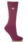 Heat Holders Camellia Women's Original Thermal Crew Sock Deep Fuchsia - Big/Tall #color_deep fuchsia